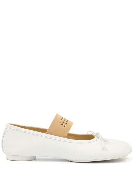 White Anatomic ballerina shoes Mm6 maison margiela - women